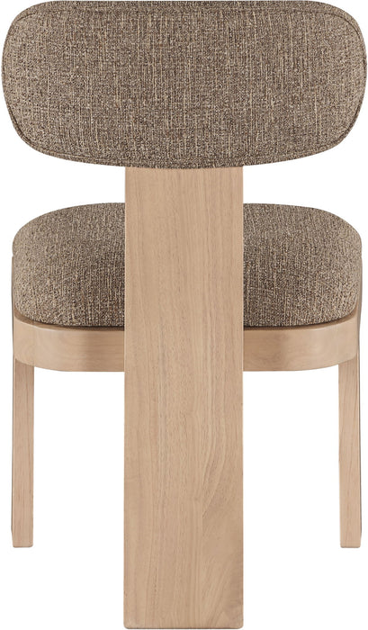Timbra - Linen Textured Fabric Upholstered Dining Chair (Set of 2) - Natural Base - Simple Home Plus