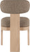 Timbra - Linen Textured Fabric Upholstered Dining Chair (Set of 2) - Natural Base - Simple Home Plus