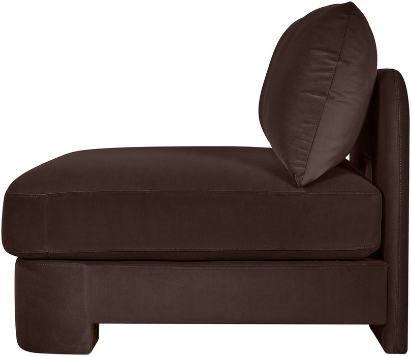 Hammond - Velvet Performance Fabric Upholstered Armless Chair - Simple Home Plus
