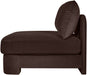 Hammond - Velvet Performance Fabric Upholstered Armless Chair - Simple Home Plus