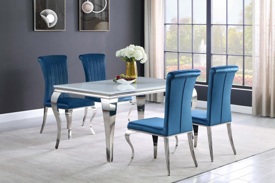 Carone - Rectangular Glass Dining Set - Simple Home Plus
