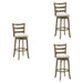Melindra - Modern Farmhouse Swivel Wood Bar Height Kitchen Bar Stool - Simple Home Plus