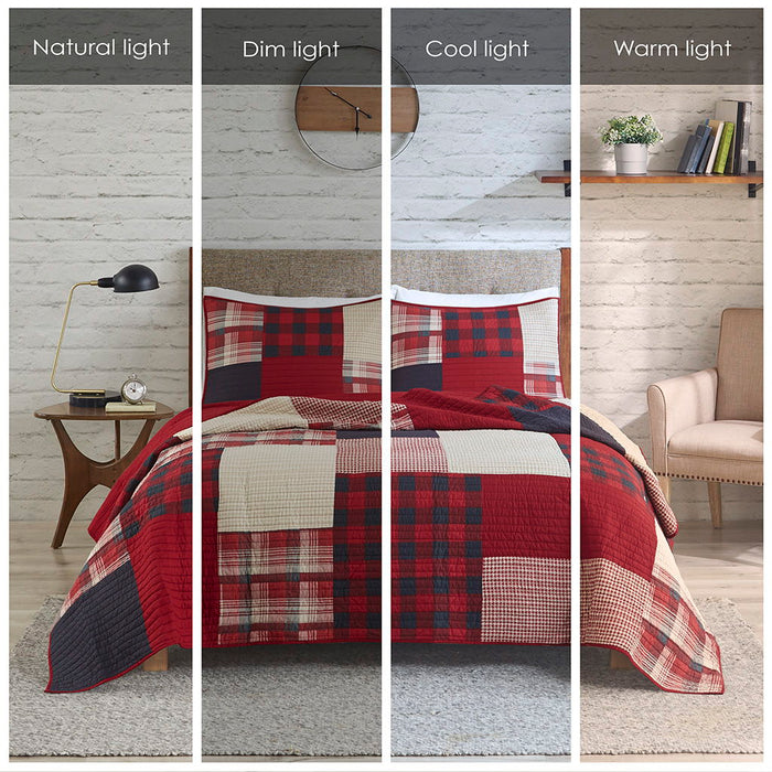 Sunset - Oversized Coverlet Mini Set - Red - Simple Home Plus