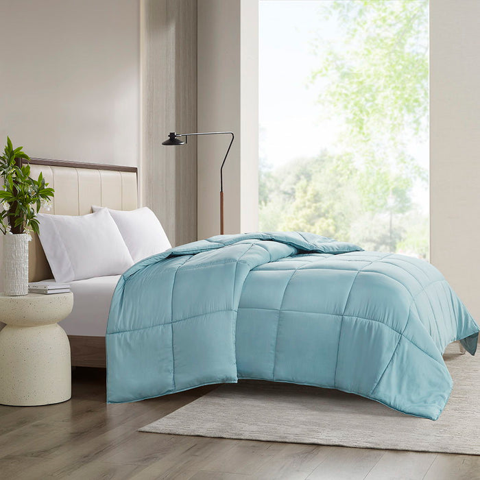 Winfield - 300 Thread Count Cotton Shell Luxury Down Alternative King Comforter - Teal - Simple Home Plus