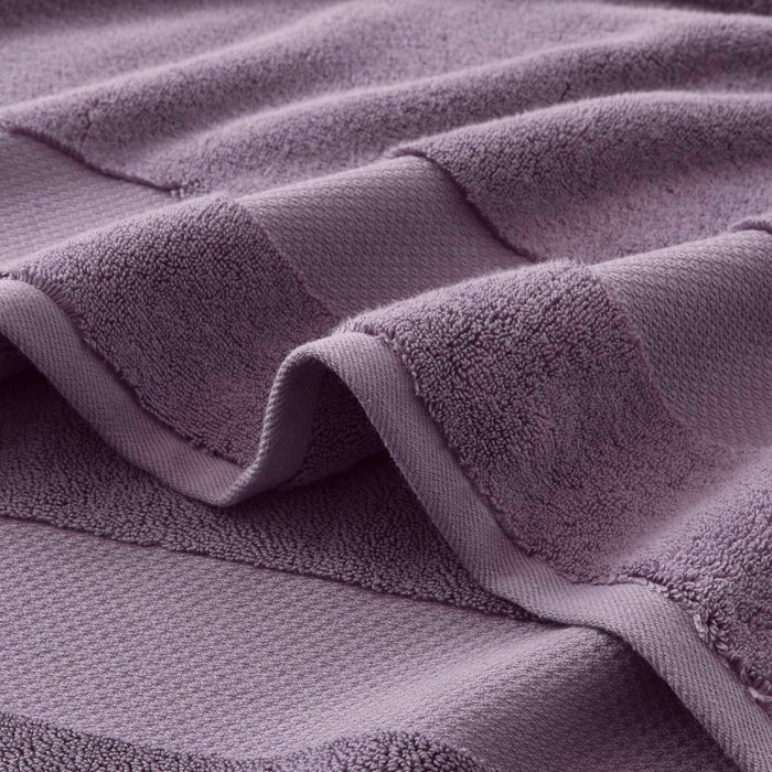 Turkish - 6 Piece Bath Towel Set - Purple - Simple Home Plus