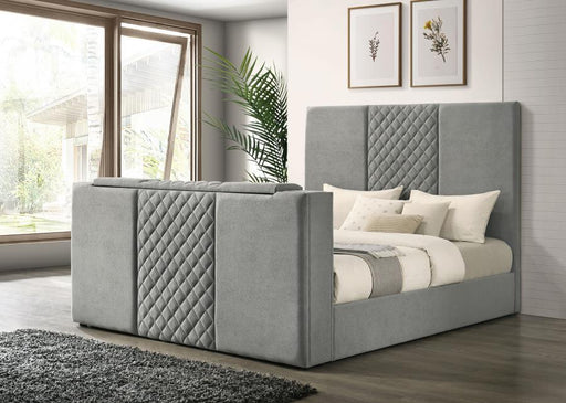Tara - Upholstered Panel TV Bed - Simple Home Plus