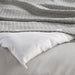 Mina - Full/Queen Waffle Weave Textured Comforter Set - Light Gray - Simple Home Plus