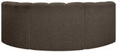 Arc - Boucle Fabric 3 Piece Modular U-Shaped Sofa - Simple Home Plus