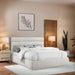 Adam - Linen Fabric Bed With 52" Headboard - Simple Home Plus