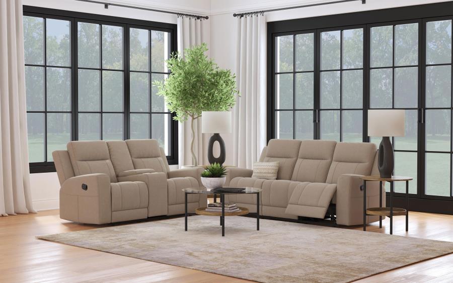 Brentwood - Upholstered Reclining Sofa Set - Simple Home Plus