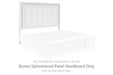 Chalanna - Queen Upholstered Panel Headboard - White - Simple Home Plus