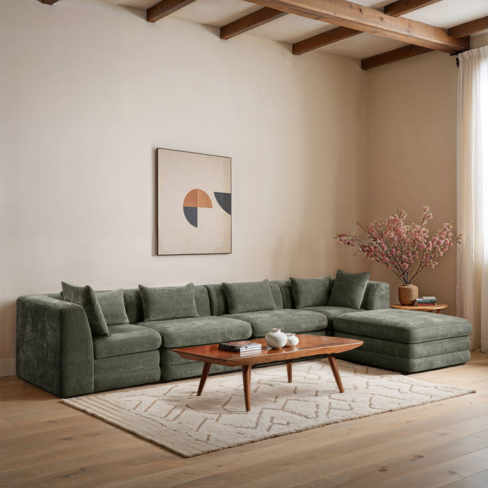 Stellar - 5 Piece Upholstered Modular Sectional - Simple Home Plus