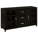 Lewes - 2 Door Engineered Wood TV Stand - Cappuccino - Simple Home Plus
