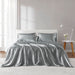 Satin - Wrinkle-Free Luxurious 6-Piece Sheet Set - Gray - Simple Home Plus