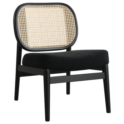 Rayo - Rattan Cane Back Accent Chair With Padded Seat - Simple Home Plus