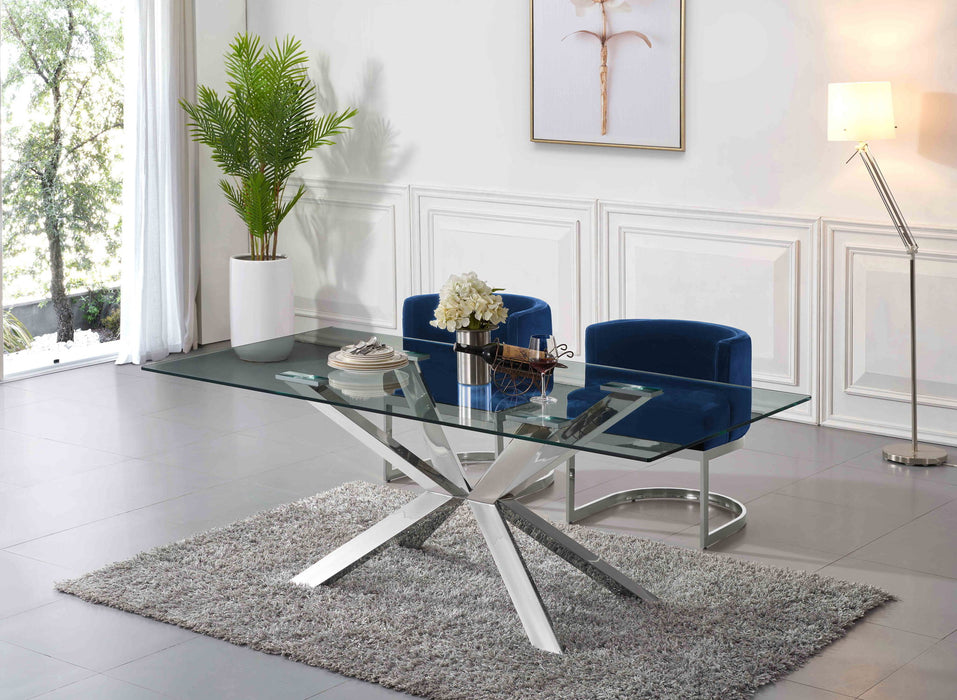 Gianna - Dining Chair with Chrome Legs - Simple Home Plus
