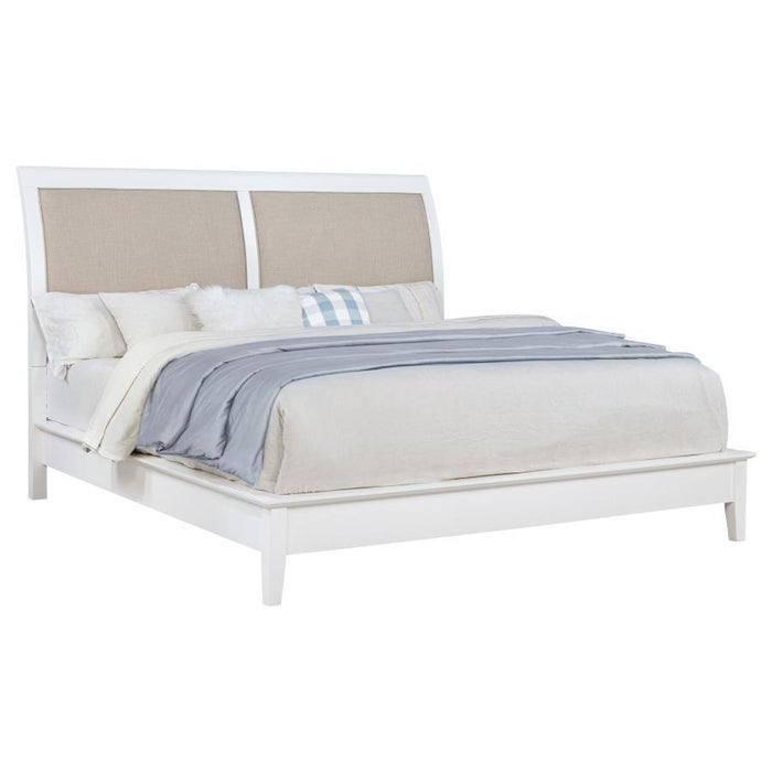 Bexhill - 56" Upholstered Panel Bed - Simple Home Plus