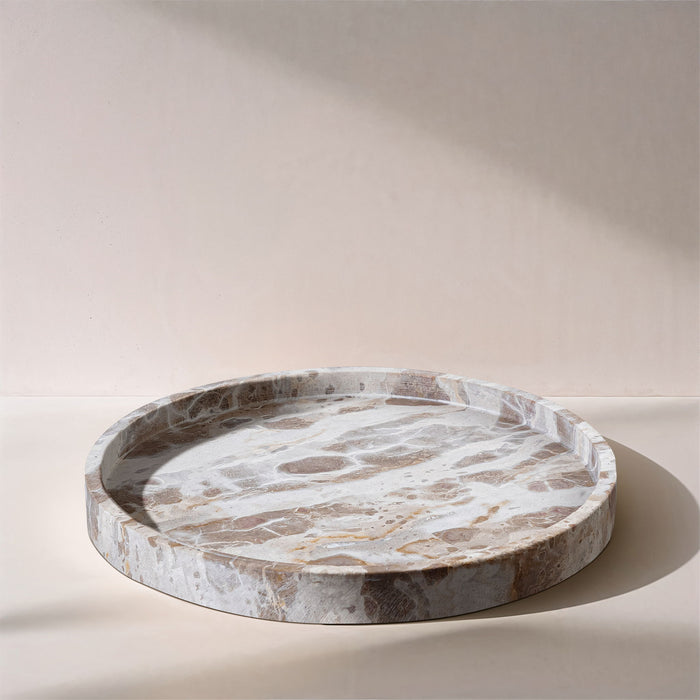 Barletta - Marble Round Tray - Simple Home Plus