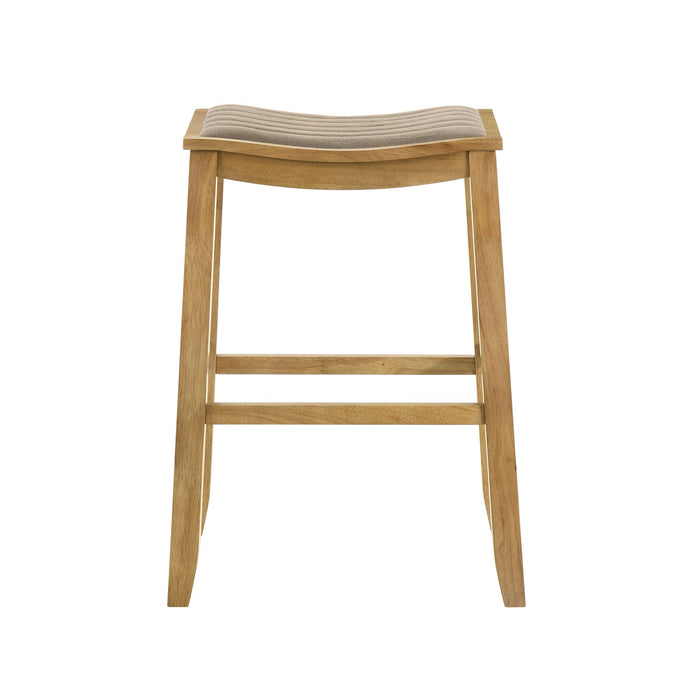 Iyani - Coastal Modern Wood Bar Height Kitchen Bar Stool - Simple Home Plus