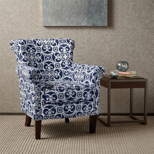 Brooke - Tight Back Club Chair - Navy - Simple Home Plus