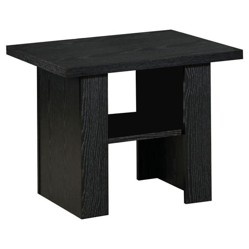 Rodez - 3 Piece Engineered Wood Coffee Table Set - Black Oak - Simple Home Plus