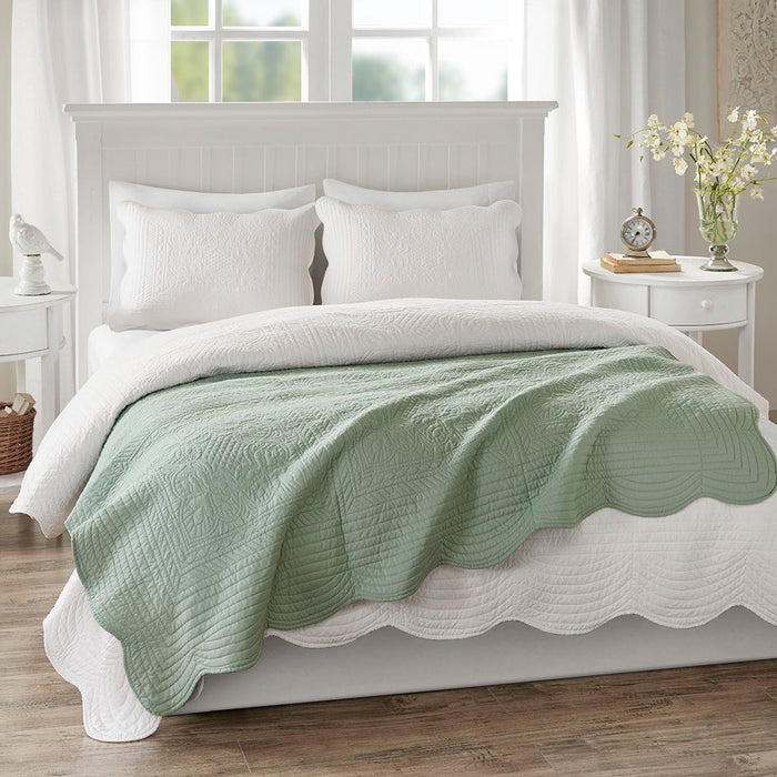 Tuscany - Oversized Quilted Throw - Seafoam - Simple Home Plus