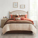Palisades - California King 7 Piece Comforter Set - Coral - Simple Home Plus