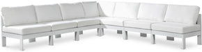 Nizuc - Outdoor Patio 7 Piece Modular Sectional With White Frame - Simple Home Plus