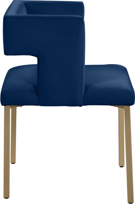 Caleb - Dining Chair with Gold Legs (Set of 2) - Simple Home Plus