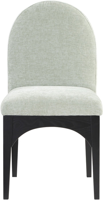 Waldorf - Chenille Dining Side Chair With Black Legs - Simple Home Plus