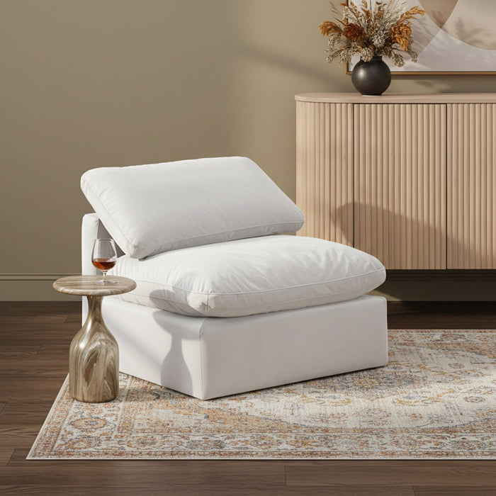 Indulge - Velvet Armless Chair - Simple Home Plus