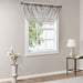 Irina - Diamond Sheer Embroidered Waterfall Valance - Gray - Simple Home Plus