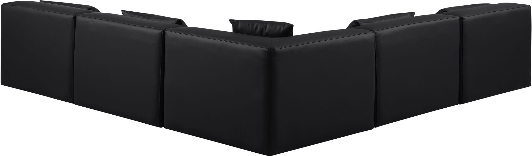 Cube - 5 Piece Modular Corner Armless Sectional - Simple Home Plus