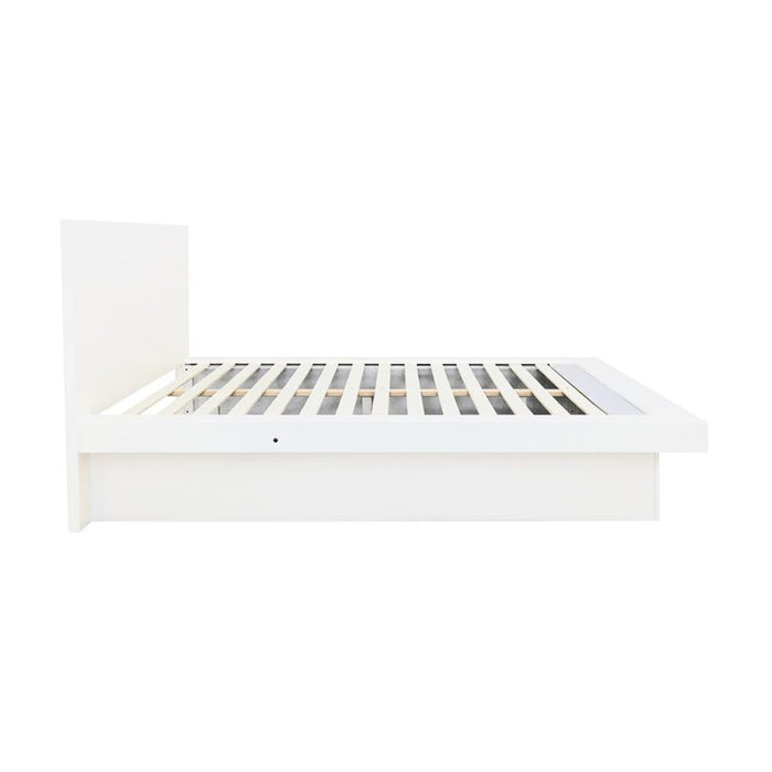 Jessica - Wood LED Panel Bed - Simple Home Plus