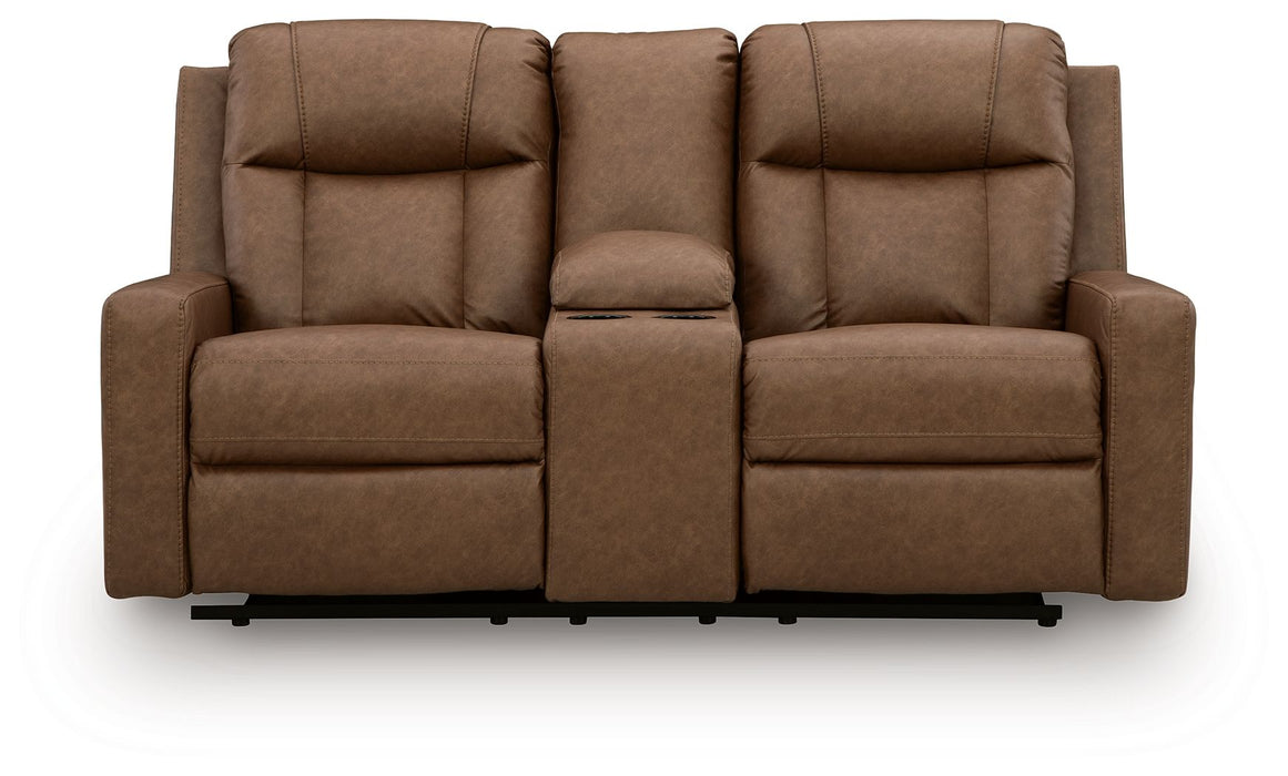 Mackmenville - Double Reclining Loveseat With Console - Simple Home Plus