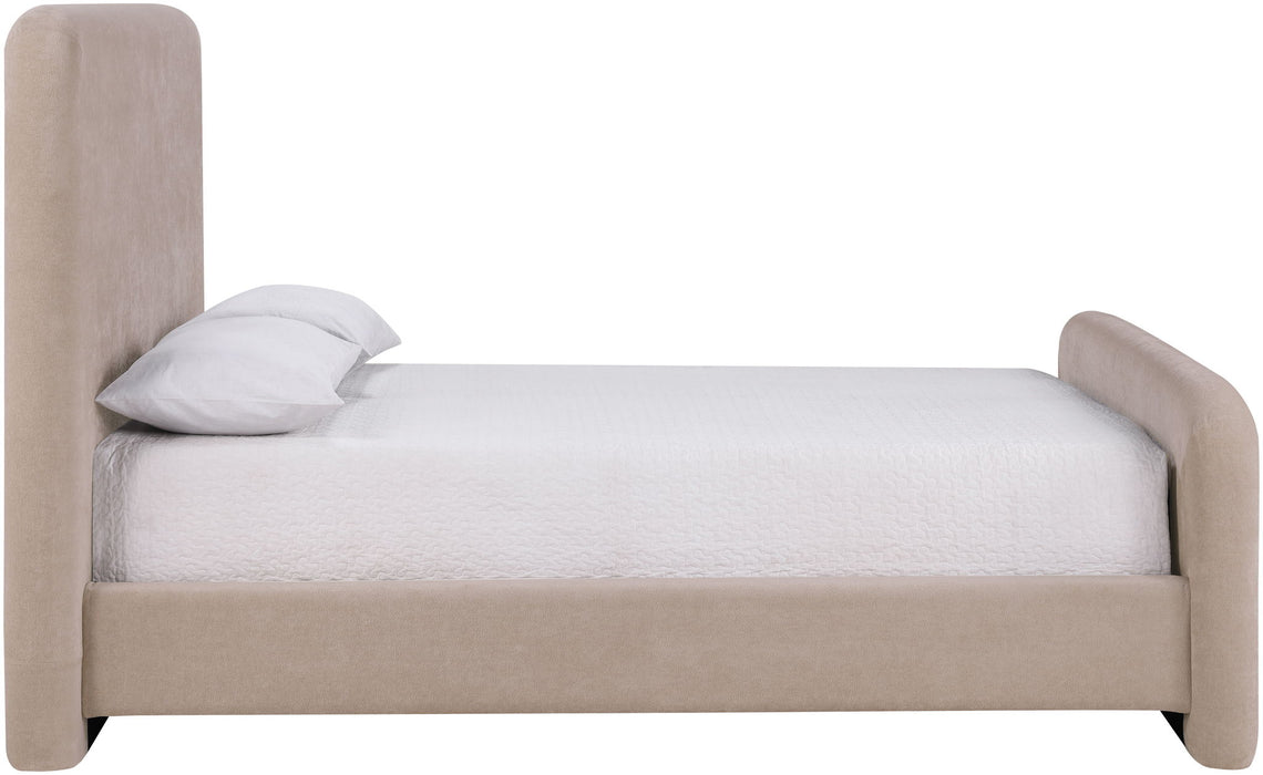 Fira - Chenille Fabric Upholstered Bed - Simple Home Plus
