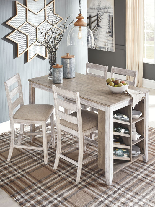 Skempton - Rectangular Counter Table With Storage Set - Simple Home Plus