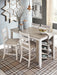 Skempton - Rectangular Counter Table With Storage Set - Simple Home Plus