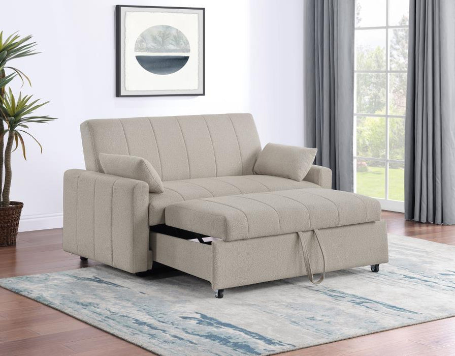 Portland - Boucle Upholstered Sleeper Sofa Bed - Simple Home Plus