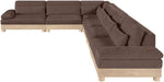 Turin - Chenille Fabric Upholstered Modular Sectional - Brown - Simple Home Plus