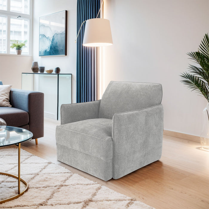 Carly - Swivel Chair - Light Gray - Simple Home Plus