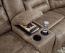 Ravenel - 3-Piece Power Reclining Sectional With Laf Power Reclining Loveseat With Console - Faux Leather - Fossil - Simple Home Plus