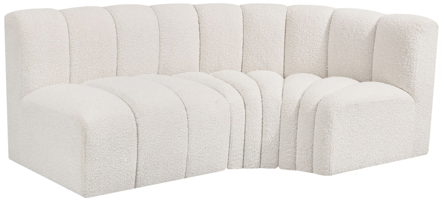 Arc - Boucle Fabric 3 Piece Sofa - Simple Home Plus
