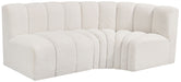 Arc - Boucle Fabric 3 Piece Sofa - Simple Home Plus