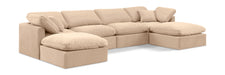 Indulge - Velvet 6 Piece Modular Double Chaise Sectional - Simple Home Plus