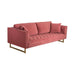 Lenox - Modern Sofa With Brass Legs - Simple Home Plus