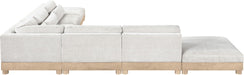 Turin - Chenille Fabric Upholstered Modular Sectional - White - Simple Home Plus