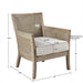 Diedra - Accent Chair - Cream / Reclaimed Natural - Simple Home Plus