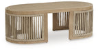 Serena Shores - Beige - Rectangular Cocktail Table - Simple Home Plus