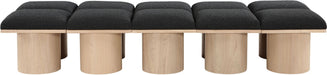 Pavilion - 10 Piece Modular Bench With Natural Base - Simple Home Plus